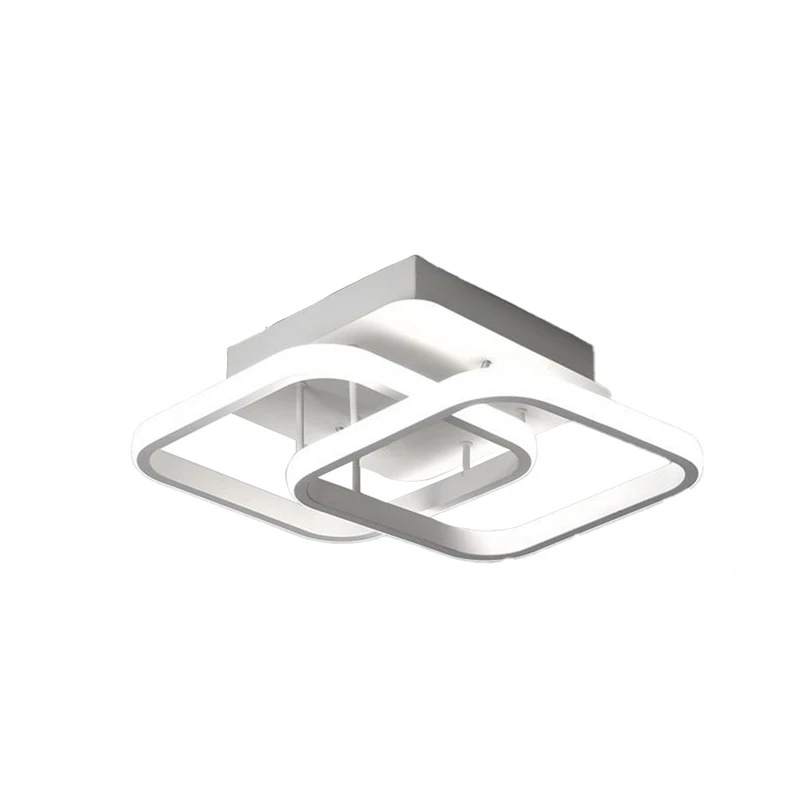 1 шт. Акриловая люстра в скандинавском стиле Современная белая потолочная лампа Утюг + силикон для спальни, кухни, коридора, ресторана