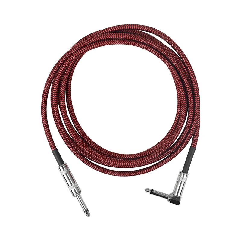  1 шт. плетеный кабель народный электрический бокс бас электрогитара кабель шумоподавления кабель 6,35 мм аудиокабель