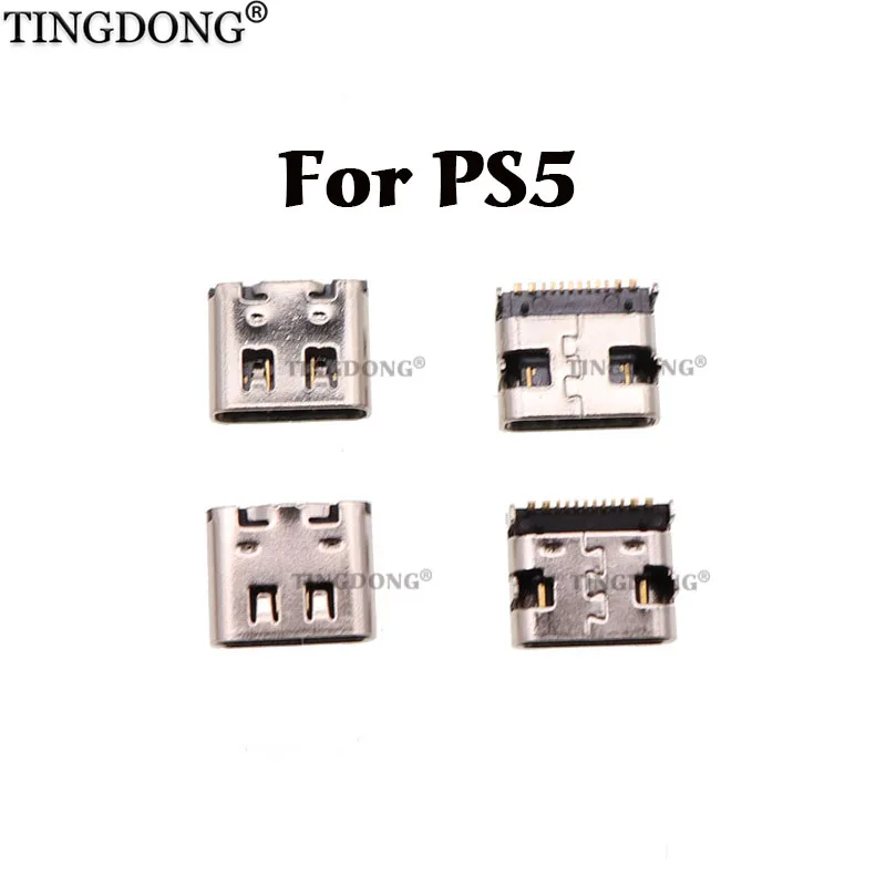 1 шт. Разъем для зарядки Micro USB Разъем питания Разъем для зарядного устройства Type-C Разъем для PlayStation 5 Dualshock Wireless PS5