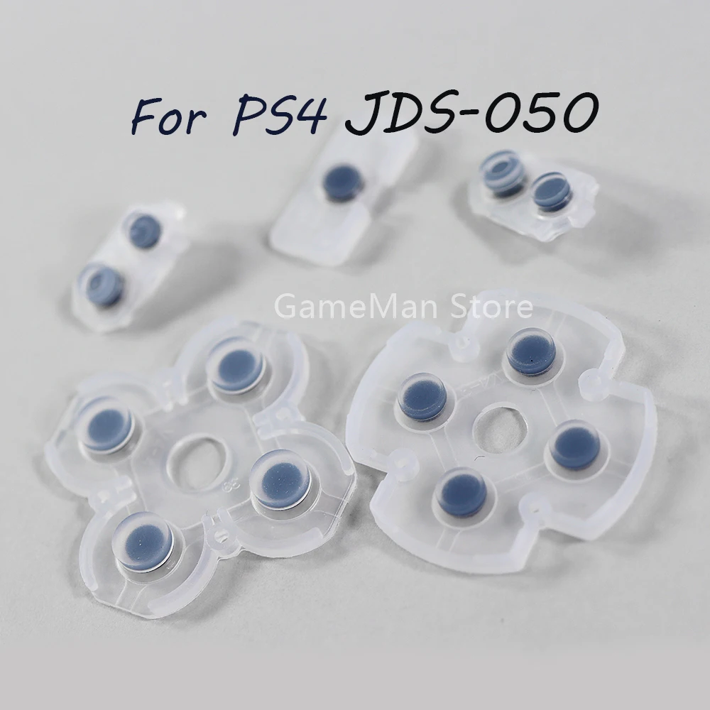 100 комплектов токопроводящих резиновых прокладок для JDS 050 055 5.0 JDM055 JDM050 PS4 Кнопки контроллера Контактная резина