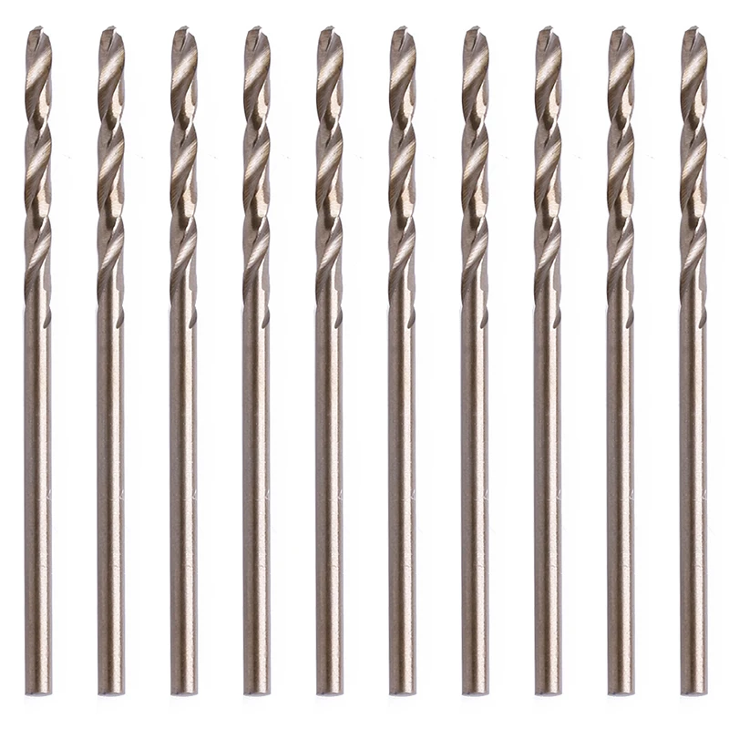 10x набор спиральных сверл с покрытием HSS, мини-сверла из быстрорежущей стали, совместимые для сверления отверстий Дропшиппинг