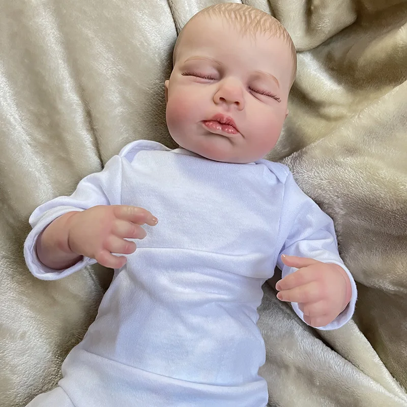 19inch Bebe Doll Reborn Популярная кукла ограниченного выпуска Loulou Sleeping Newborn Bebe Lifelike Soft Real Touch Cuddly Baby Doll