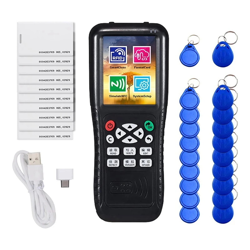 1Set ABS NFC Считыватель смарт-карт Пишущий RFID-копировальный аппарат Английская версия Icopy X100 NFC ID IC Reader