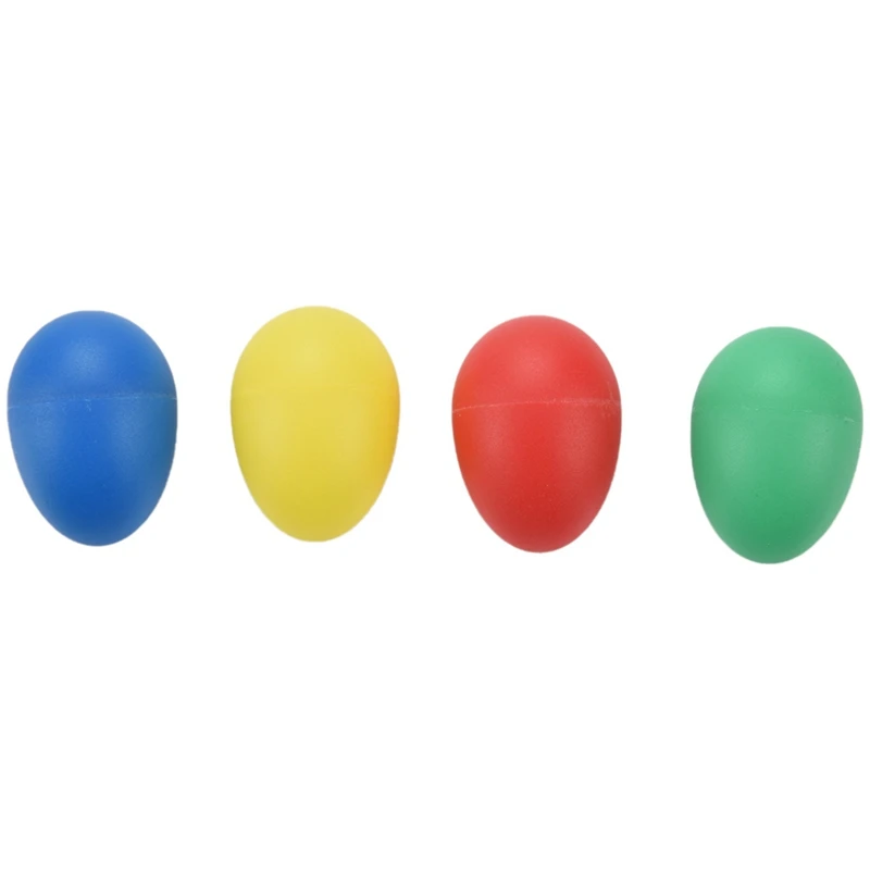 48 шт. пластиковые шейкеры для яиц с 4 разными цветами, перкуссионные музыкальные яичные маракасы детские детские игрушки