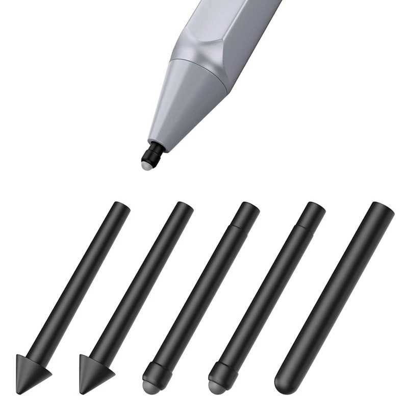 5 упаковок наконечников для ручек Surface (тип 2XHB / 2X2H/H) Комплект для замены наконечника ручки черный для ручки Surface Pro 2017 (модель 1776)/Pro 4