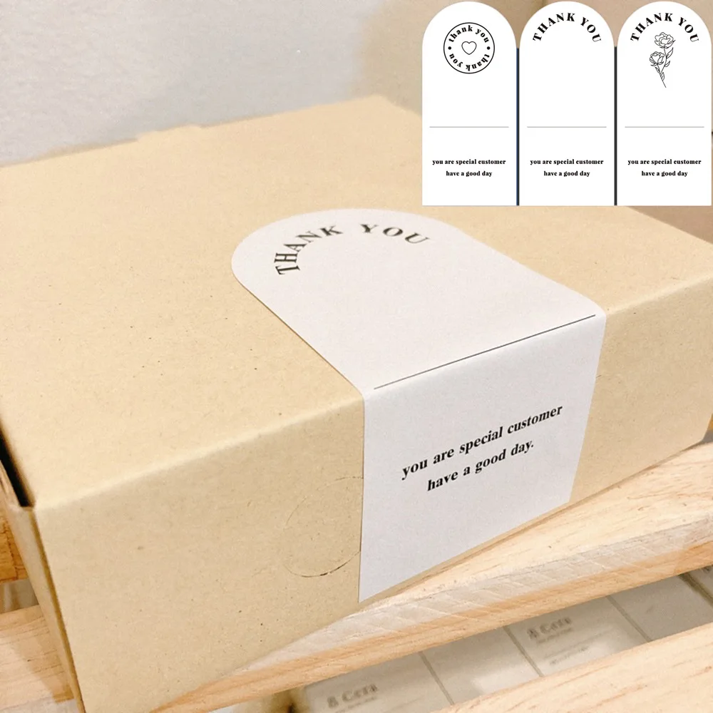 50 шт./уп. Новые персонализированные наклейки с благодарностью Упаковка товаров для малого бизнеса Декоративные уплотнительные этикетки
