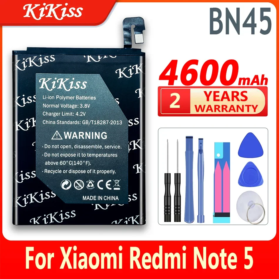 BN45 4600 мАч Аккумулятор для Xiaomi Redmi Note 5 Note5 Pro BN45 Сменные батареи для телефона + Инструменты