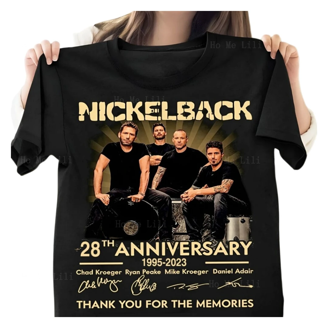 Hot Nickelback Band 1995 Рубашка Подарок Смешная 2023 S-2xl Футболка для женщин