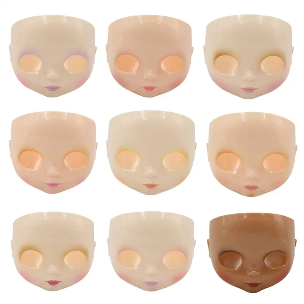 ICY DBS Blyth Doll Face DIY 5 шт., включая лицевую панель, заднюю панель и винты для изготовленного на заказ блестящего лица куклы