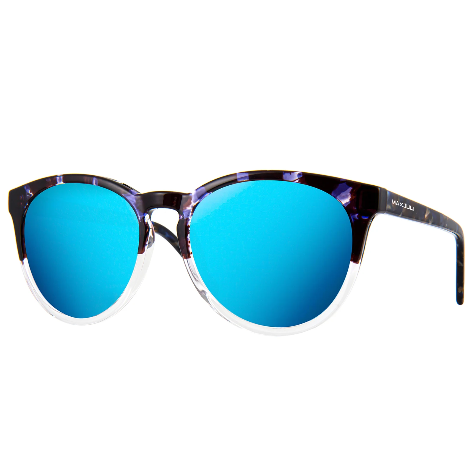 MAXJULI Поляризованные круглые солнцезащитные очки для женщин и мужчин Модные оттенки Женские солнцезащитные очки UV400 Sunnies 8818