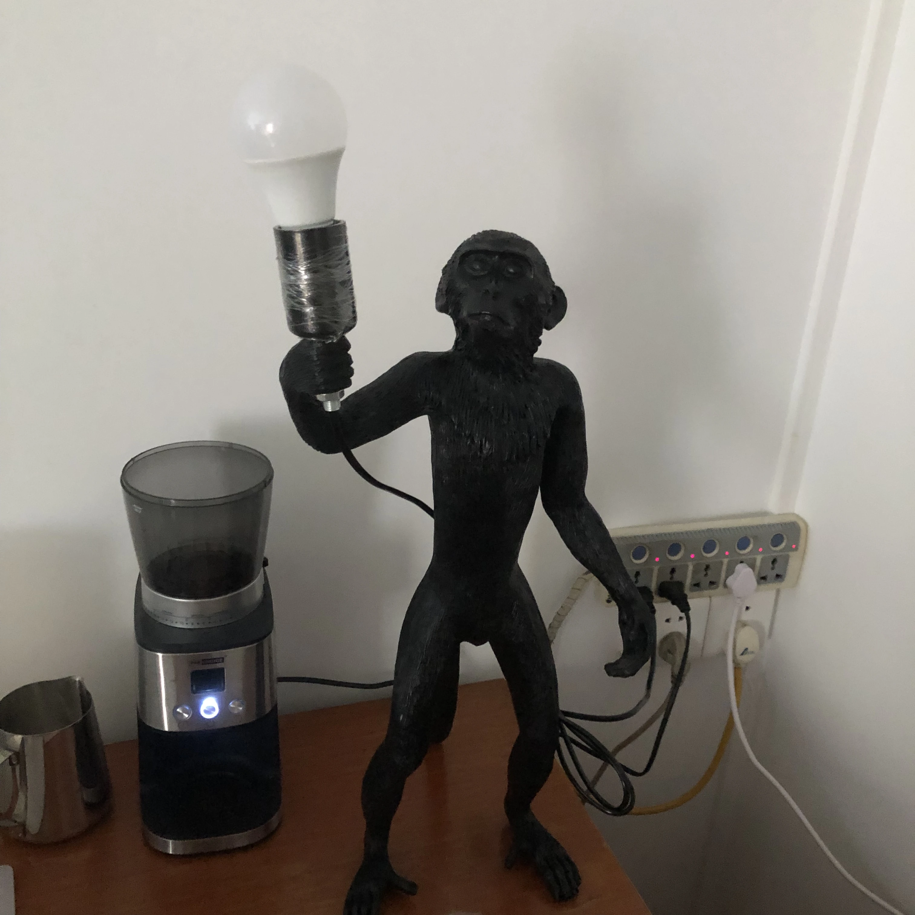 Nordic Monkey Светодиодный подвесной светильник для гостиной Столовая Спальня E27 Подвесные светильники Внутренний домашний декор Смола Животный Светильник