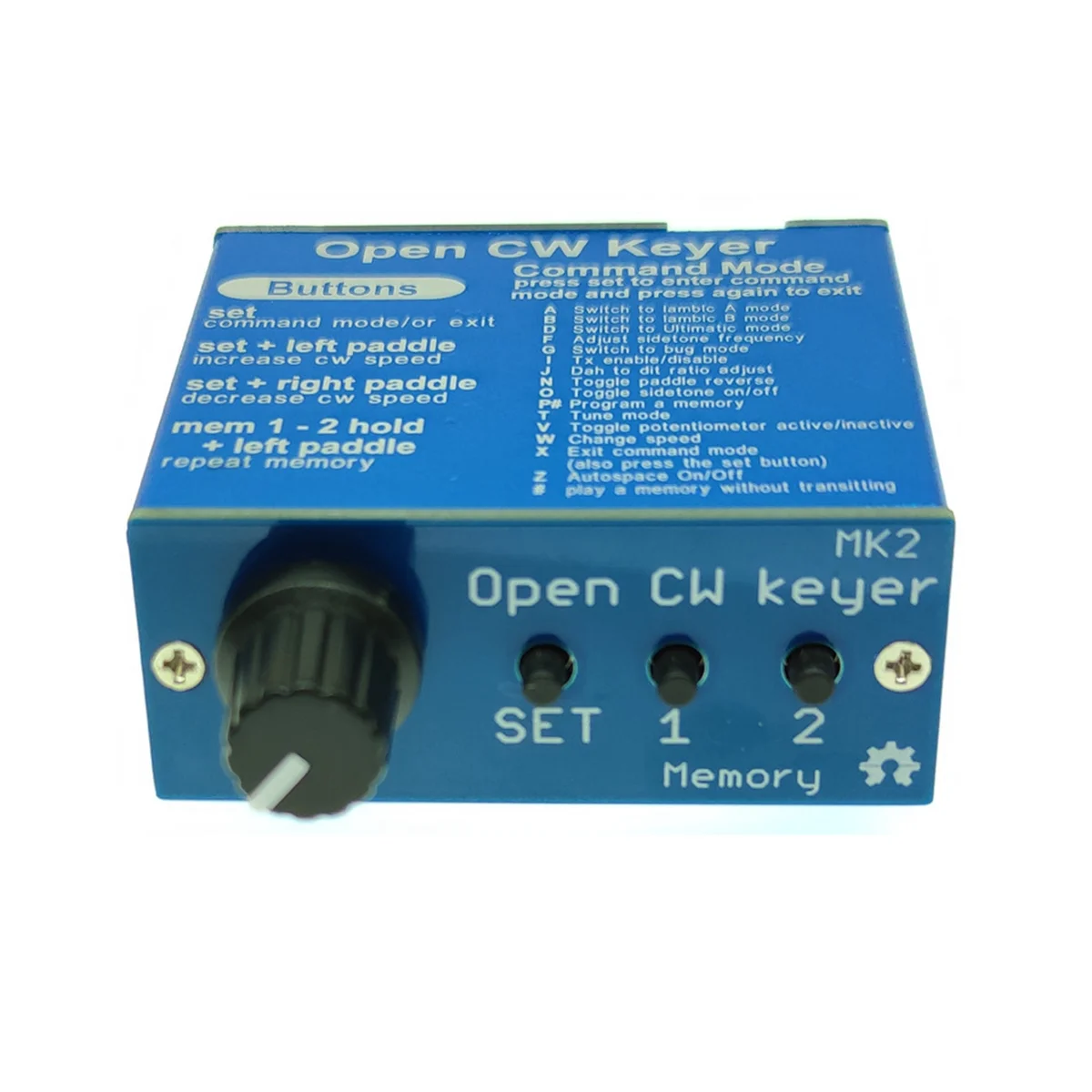 Open CW Keyer MK2 с алюминиевой оболочкой CW Keyer MK2 KIT CW Регулируемая скорость от 1 до 999 оборотов в минуту