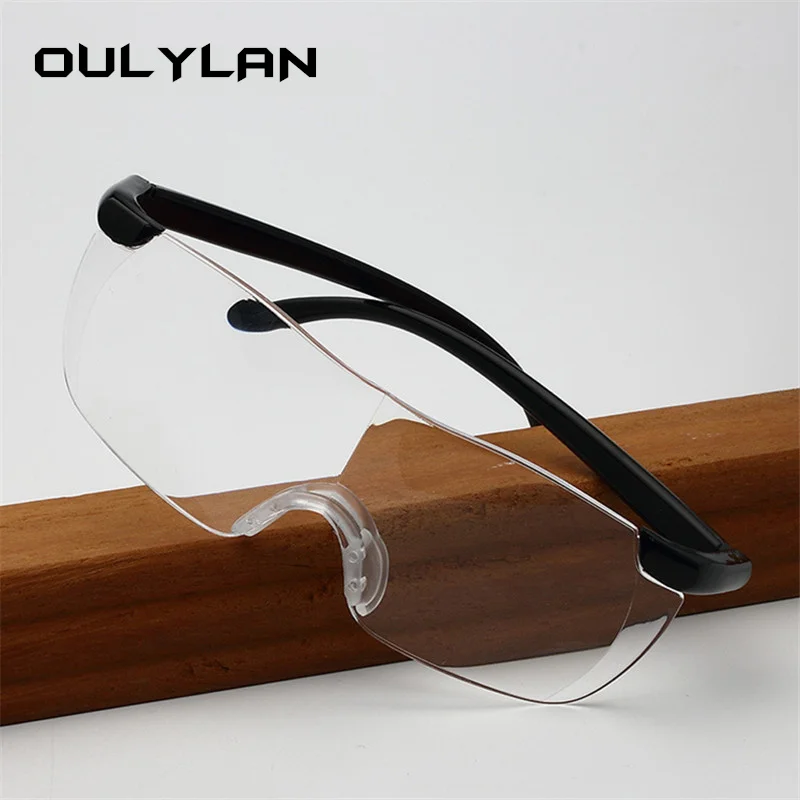 Oulylan Big Vision 250% Очки для чтения Мужчины Женщины Безрамное увеличение в 1,6 раза +250 градусов Увеличивает Очки Пресбиопические