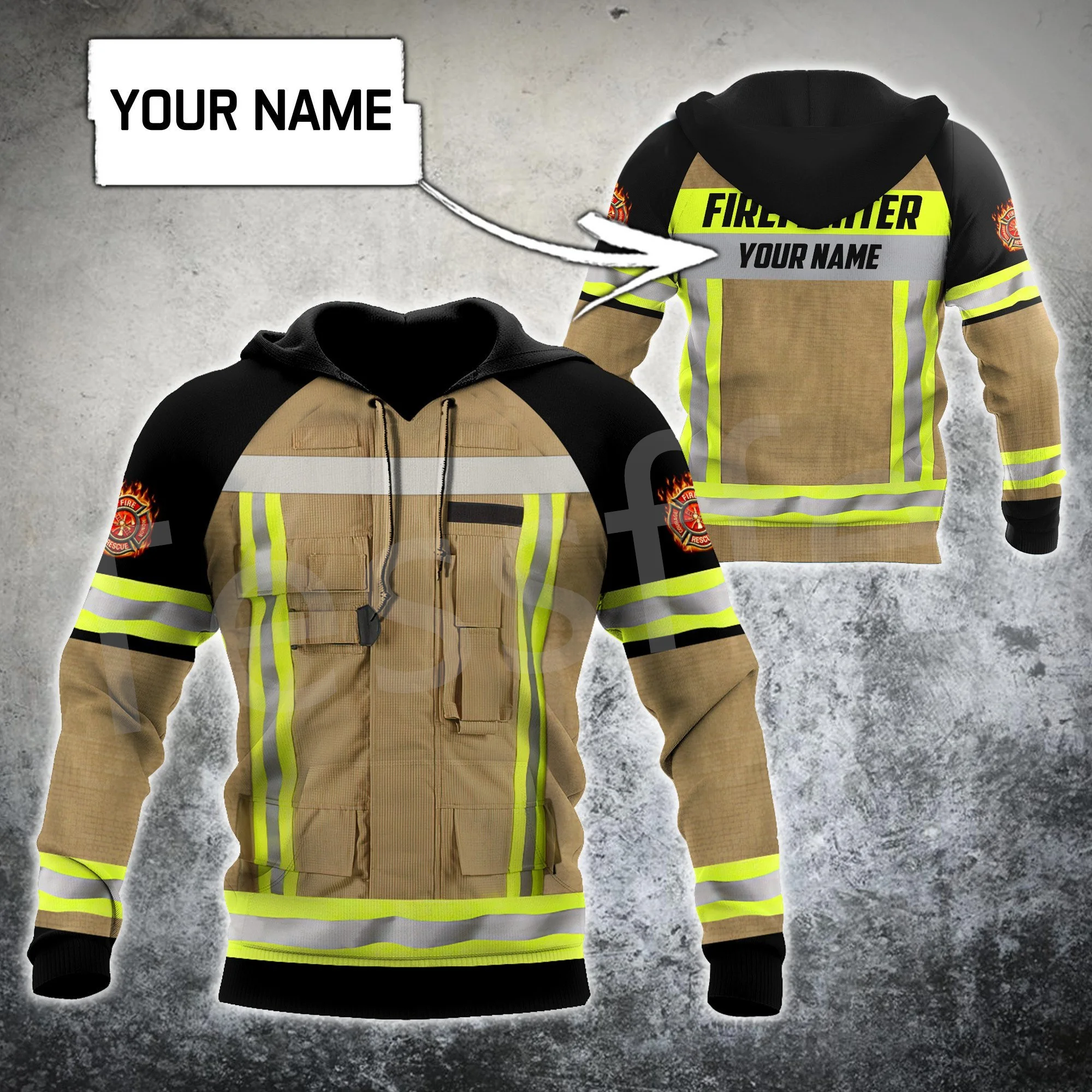 Tessffel Костюм пожарного Пожарные NewFashion Спортивный костюм 3DPrint Мужчины/Женщины Длинные рукава Уличная одежда Повседневная Autunm Забавные толстовки X16