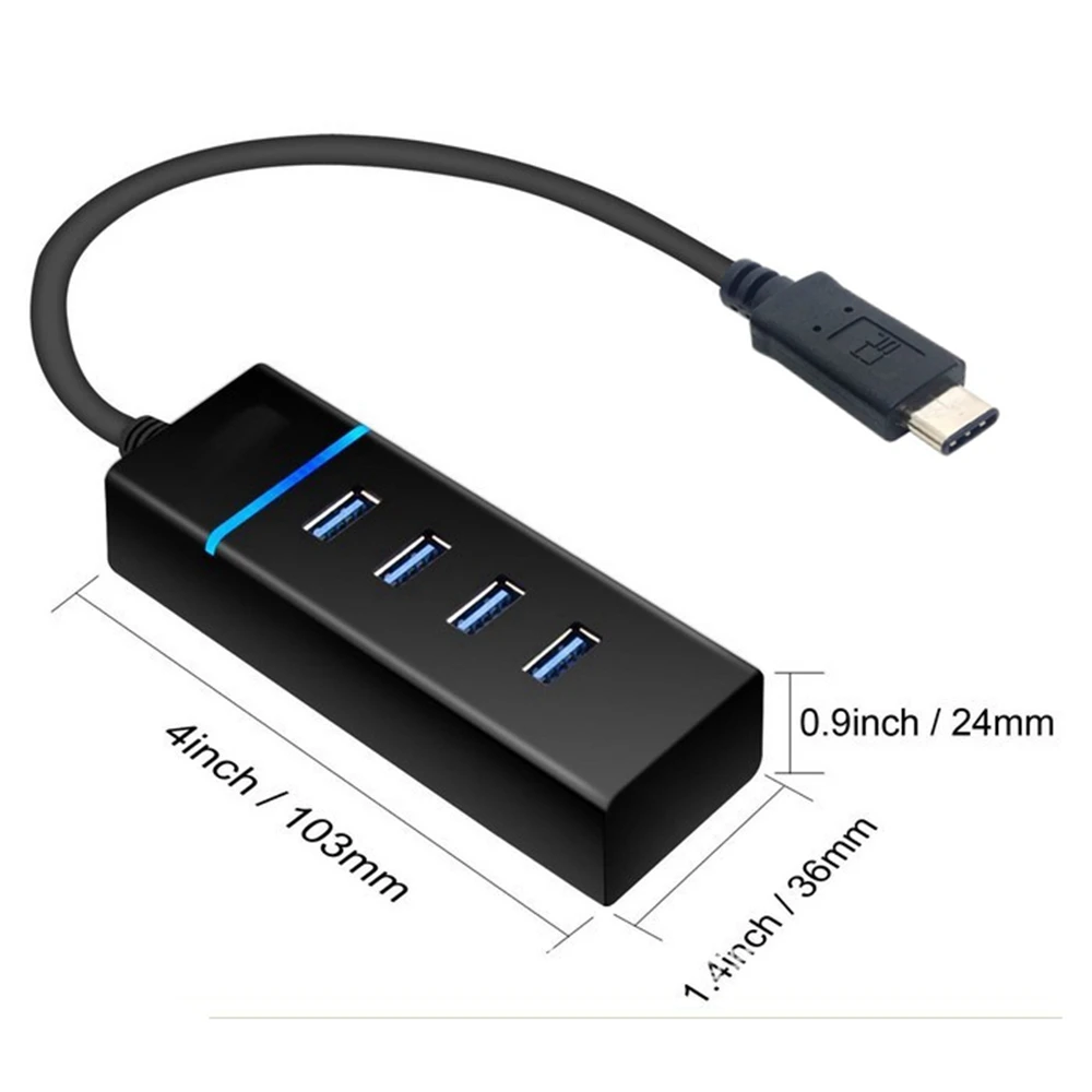 Type-C на USB3.0HUB Высокоскоростной разветвитель USB-C на 3.0 с несколькими считываемыми USB-линиями передачи данных