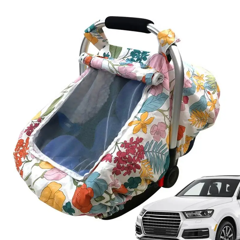  Автомобильные чехлы для сидений Капюшон для новорожденных Ветрозащитные чехлы для автокресел Солнцезащитные и теплые чехлы для автомобильных сидений для детей, мальчиков, девочек