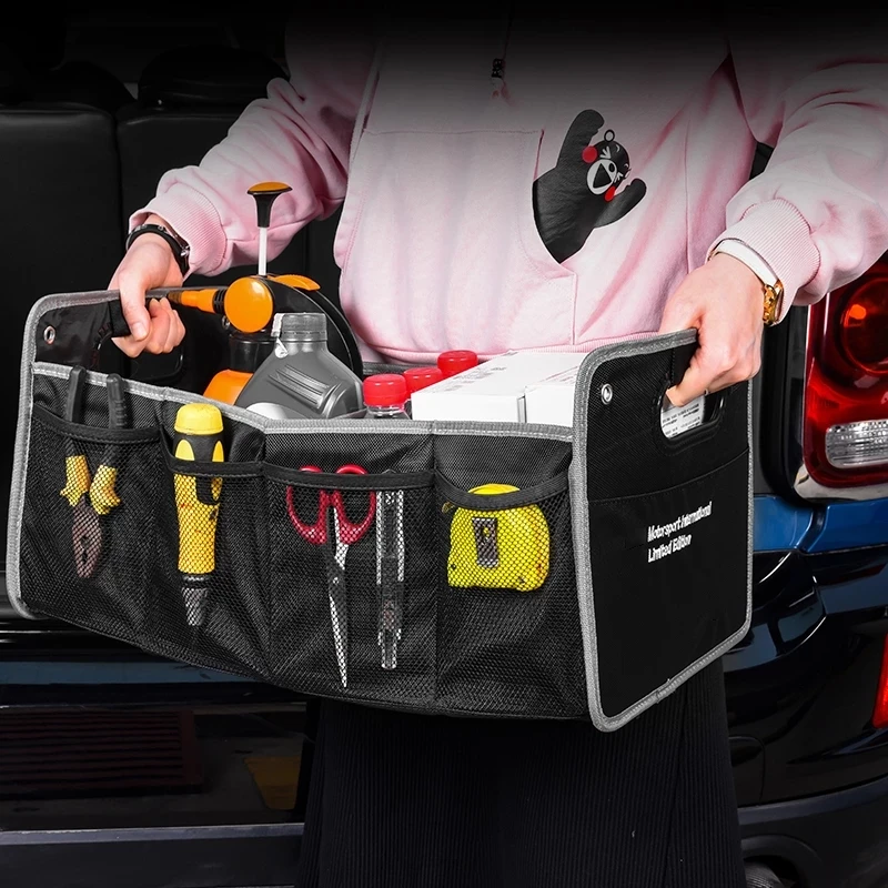 Автомобильный Оксфорд Ткань Багажник Хранение Для MINI One COOPER JCW CLUBMAN F54 F55 F56 F60 R55 R60 Автомобильные аксессуары Стайлинг интерьера
