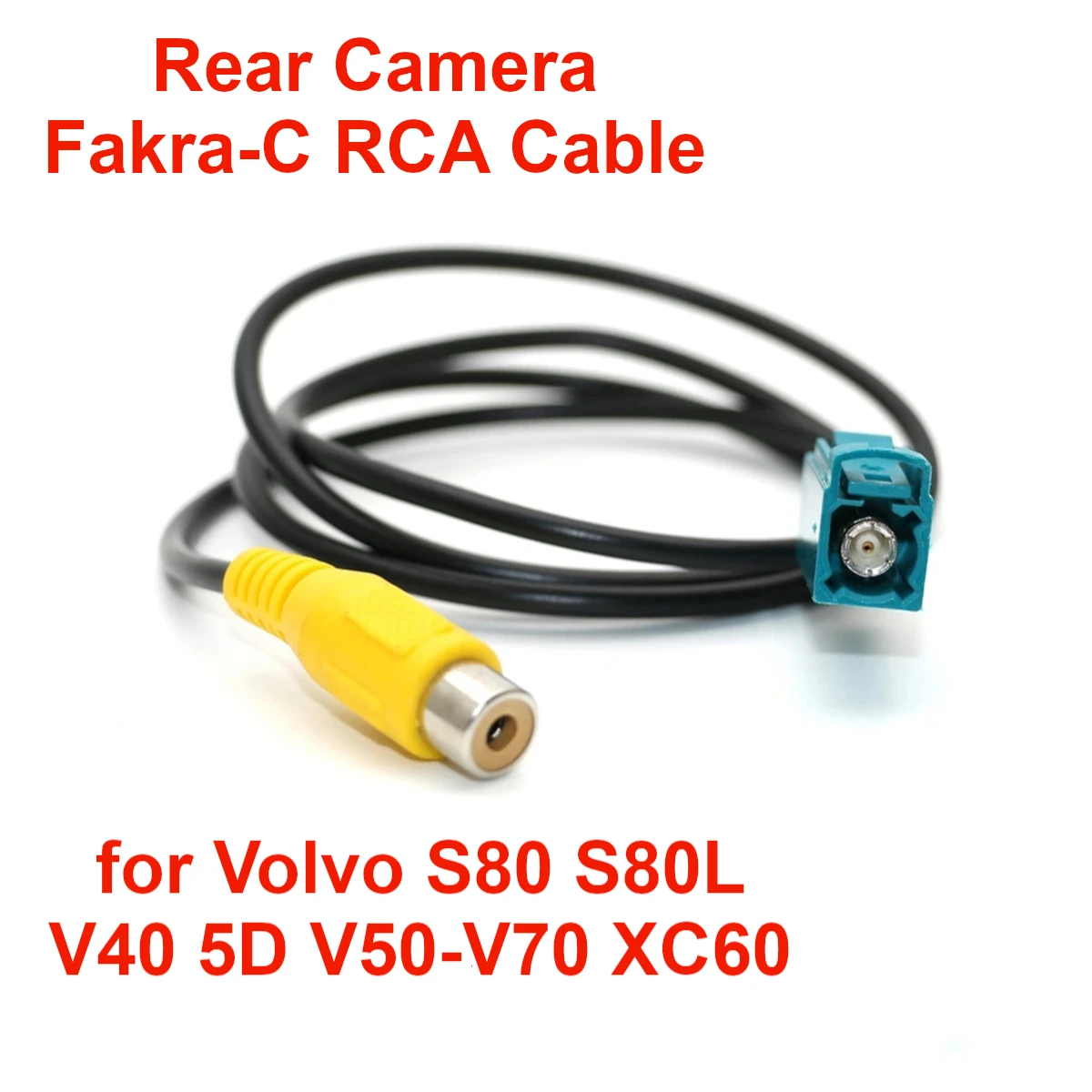 Автомобильный оригинальный экран заднего вида камера заднего вида Видео Fakra RCA Адаптер Кабель для Volvo XC60 XC90 V40 5D-V70 XC70 S80 S80L