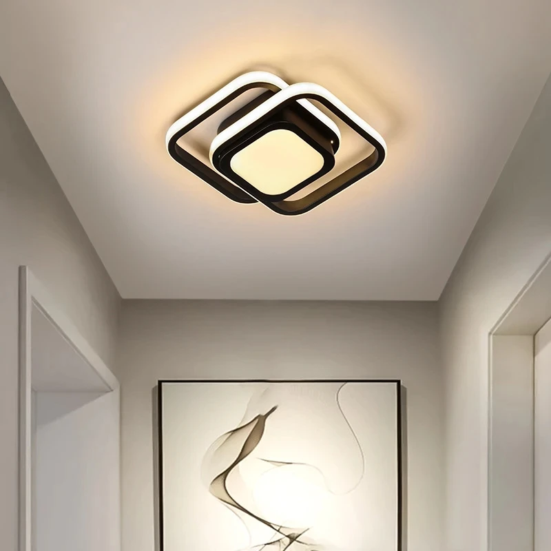 Акриловый современный светодиодный потолочный светильник для спальни, ванной комнаты, балкона, кухни, коридора, лестницы, светильника для прохода, креативных ламп и фонарей