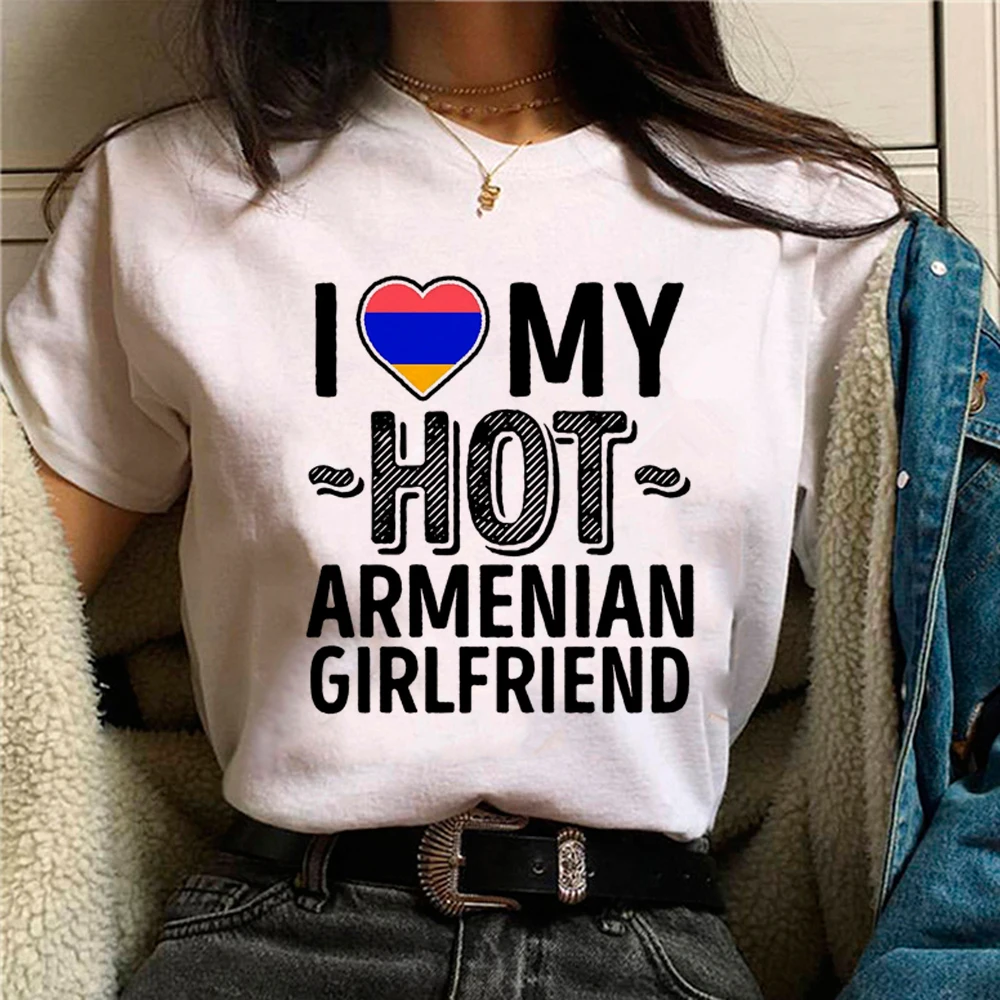 Армения лучшие женщины уличная одежда harajuku аниме футболка девушка комикс смешная дизайнерская одежда