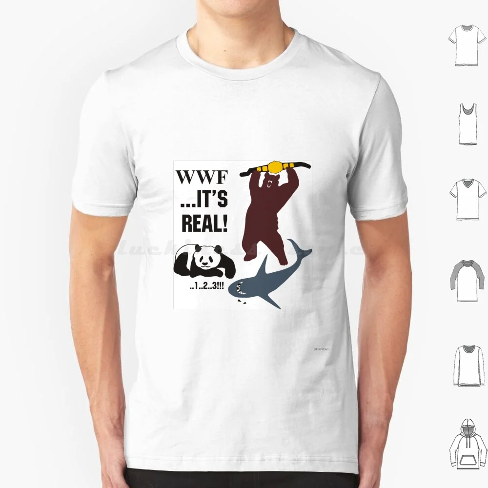  Борцовская футболка Хлопок Мужчины Женщины Сделай сам Принт Рестлинг WWF Животное Медведь Акула Панда Шутка Смешной Идеально Для Вашего Комичного Друга