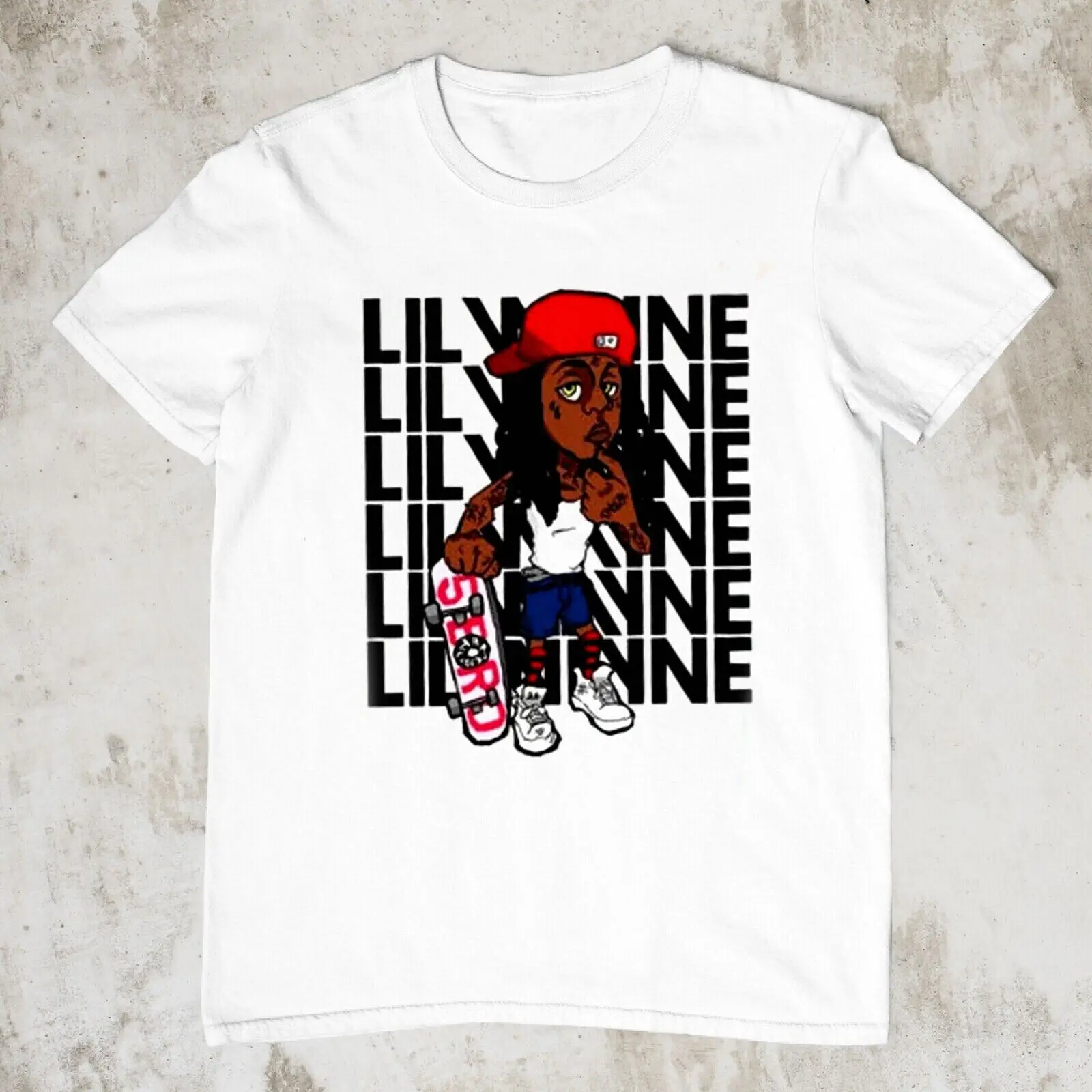 Горячая рубашка Lil Wayne Хлопковая рубашка унисекс всех размеров с длинными рукавами