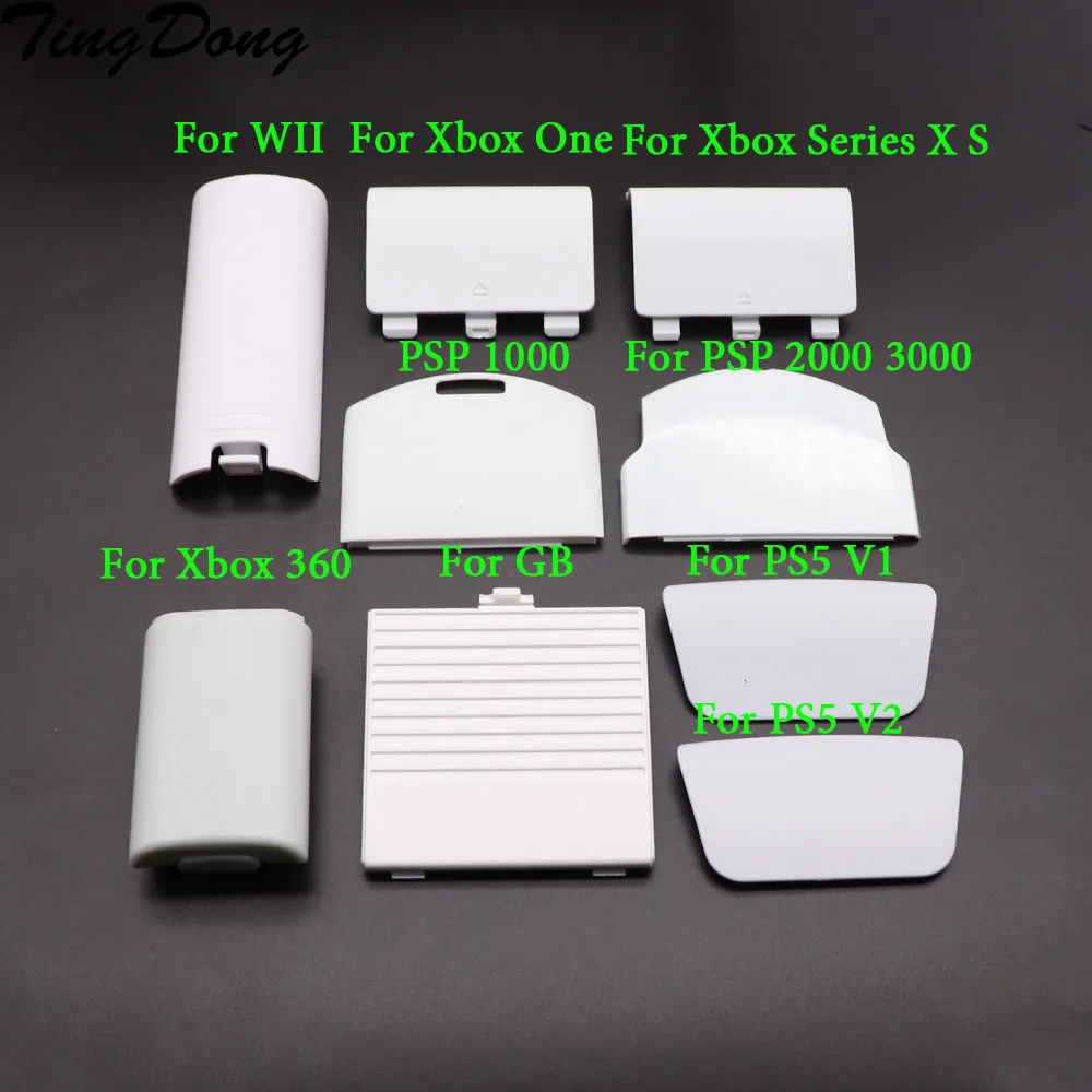 Для GB GBP PS5 N64 Wii Крышка крышки крышки Замена дверцы для PSP 1000 2000 3000 Чехол с задней двери для Xbox One Series X S Xbox360