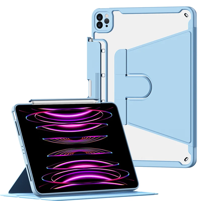 Для iPad 9-го поколения 10.2 Pro 9,7-дюймовый поворотный и съемный чехол для iPad Air 4th 2020 10.9 Чехол
