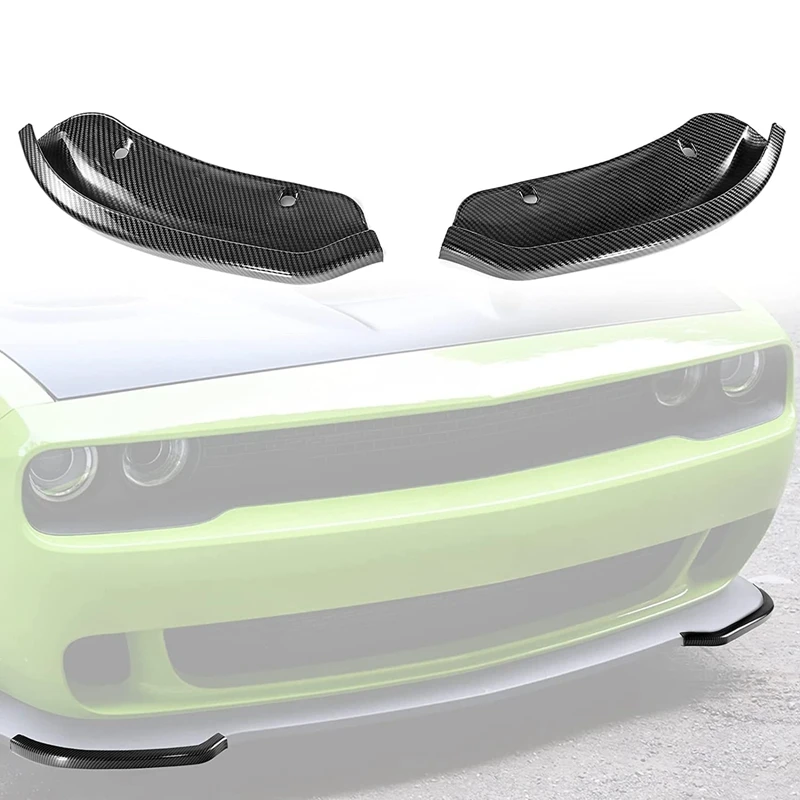  Защита губ переднего бампера, для Dodge Challenger SRT Hellcat 2015-2021 Защита диффузора спойлера бампера