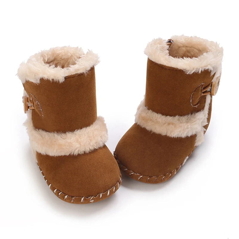 Зимние детские пинетки сохраняют ножки вашего малыша в тепле и уюте Обувь для кроватки для младенцев и девочек Мальчики 0-18 месяцев