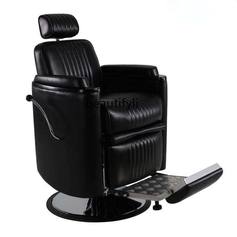  Индивидуальное мужское парикмахерское кресло с маслом в стиле ретро для парикмахерской высокого класса