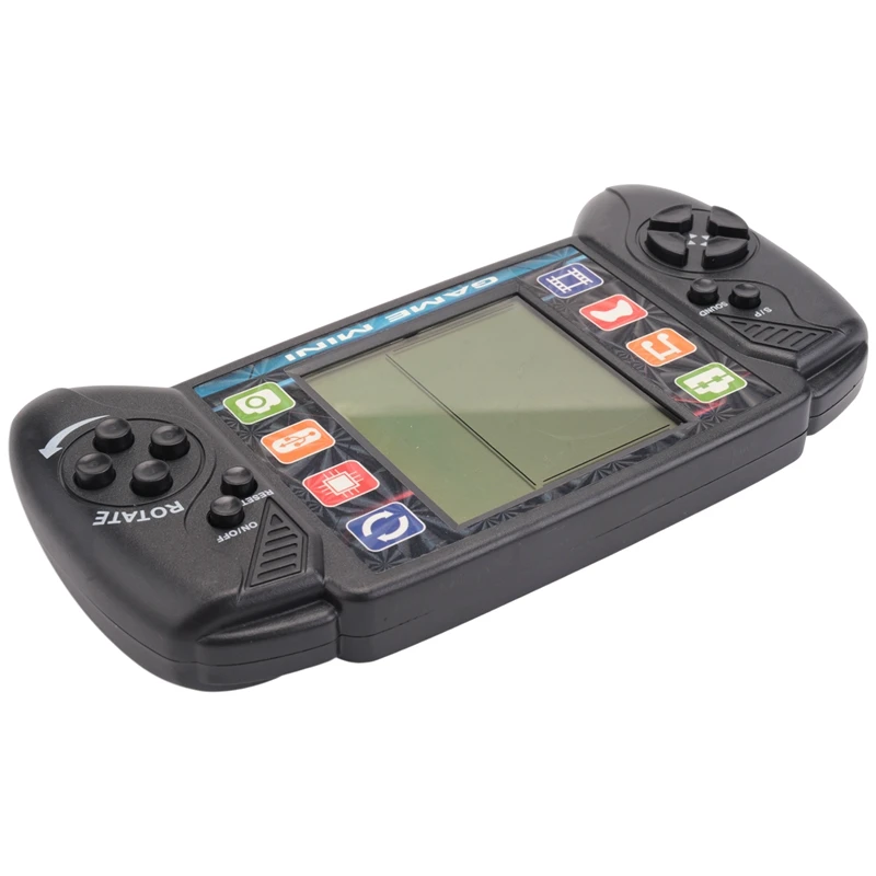карманная портативная игровая консоль 3,5-дюймовый ЖК-дисплей Mini Portable Brick Game Player со встроенным 23+26 играми (черный)