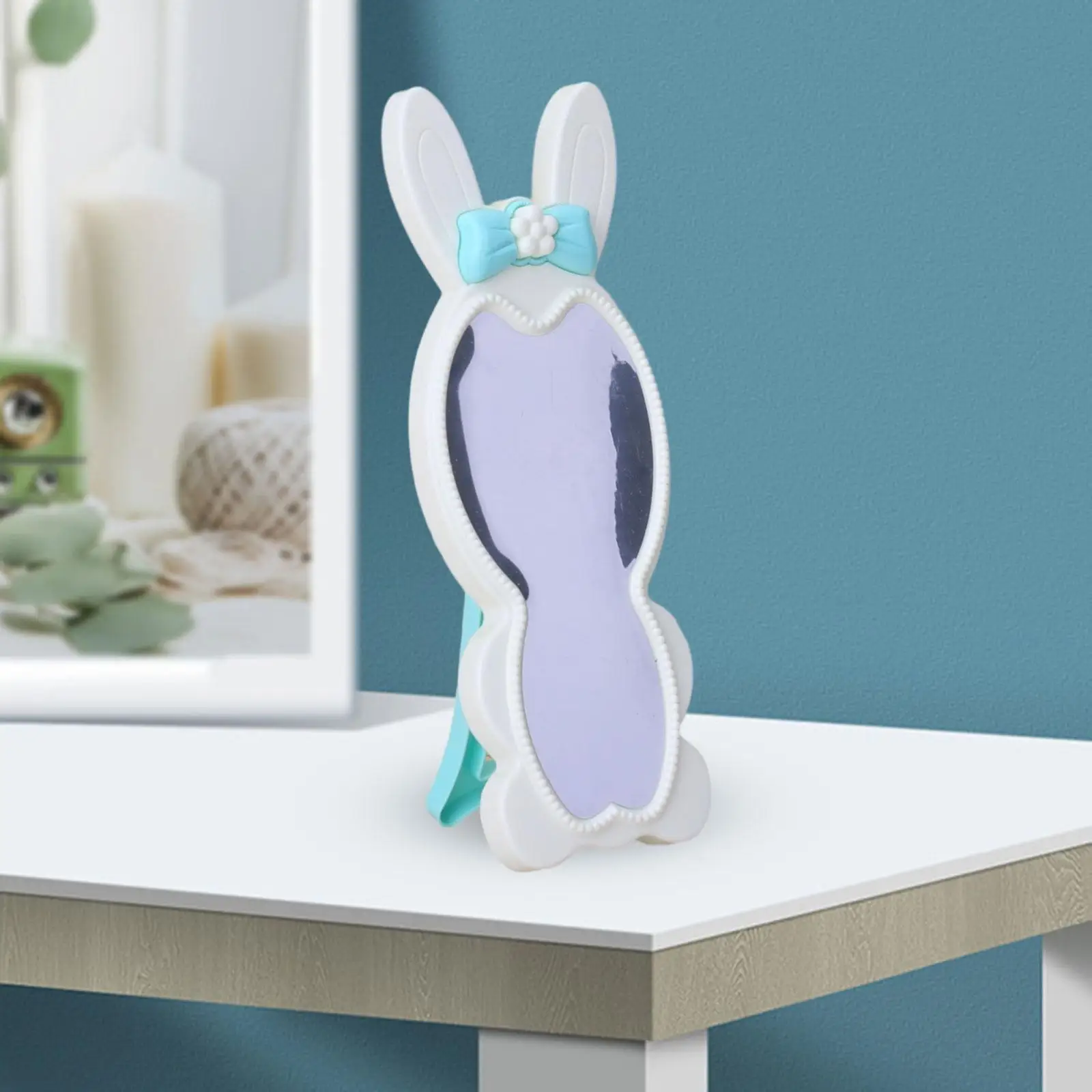 Кукольный домик Миниатюрная зеркальная форма кролика для подарков на день рождения Жизненная сцена Ребенок