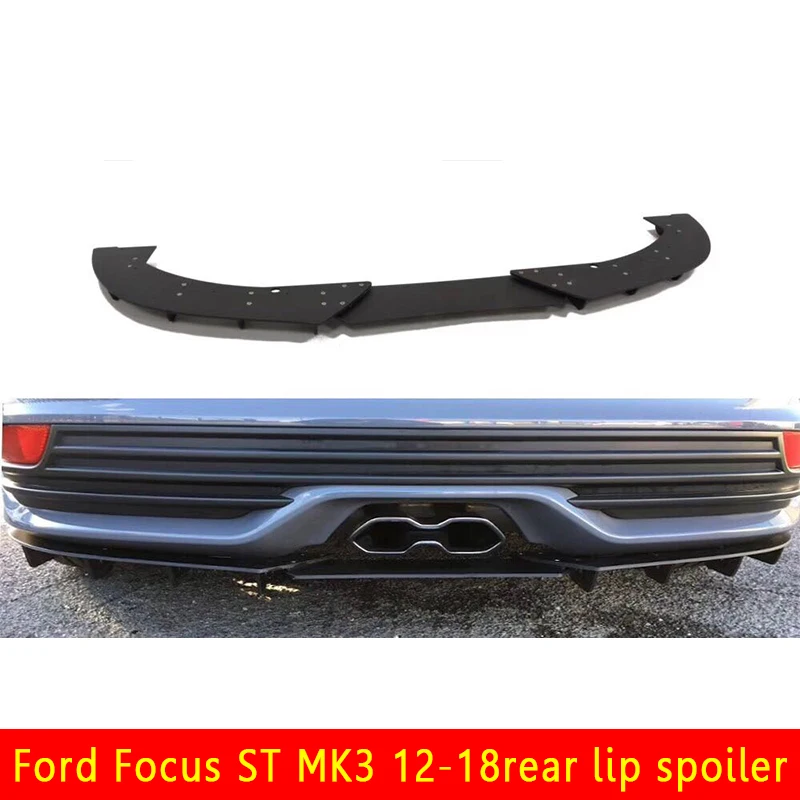 Модифицированная задняя губа спойлера подходит для материала Ford Focus St MK3 2012-2018 PP