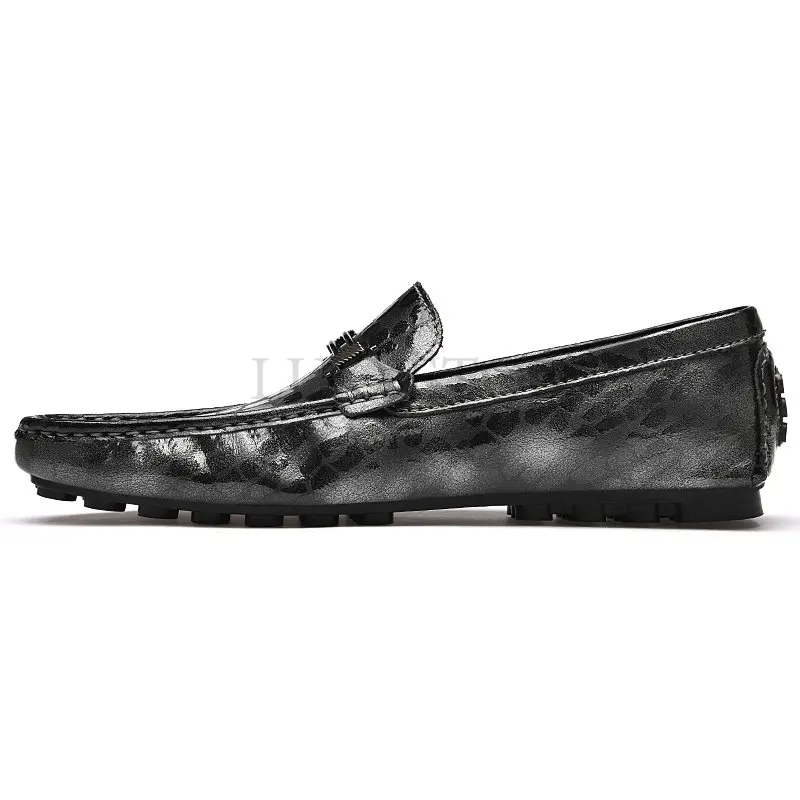 Мужские лоферы Роскошный бренд Повседневная обувь для мужчин Обувь Черная натуральная кожа Вечерние туфли Легкие мокасины для вождения Дизайнер
