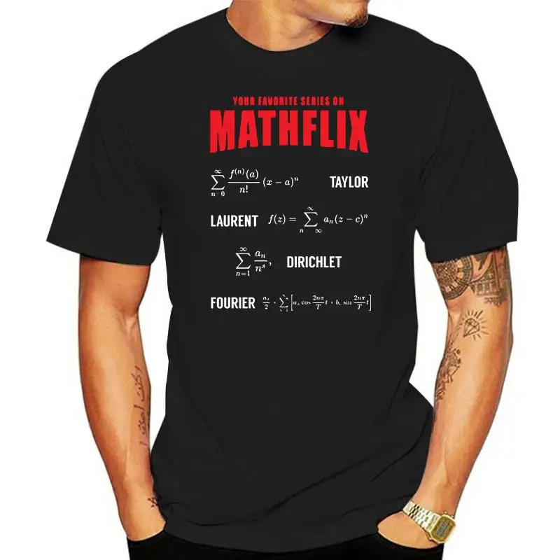 Мужчины Футболка с коротким рукавом Mathflix Math Футболка Женская футболка