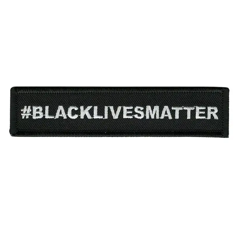 Нашивки Black Lives Matter Black Lives Matter Пришить нашивку Поддержка патча Self Adhesive Badge для одежды Сумка Рука Жилет Eas