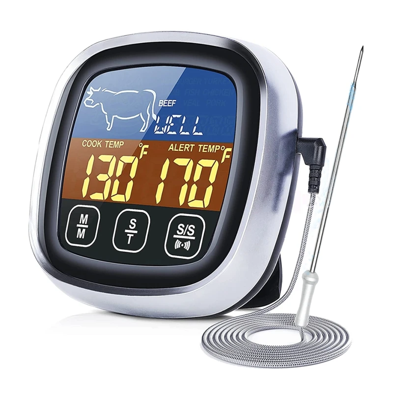 нержавеющая водонепроницаемая температура мяса датчик духовки термометр для приготовления пищи на открытом воздухе барбекю измеритель температуры