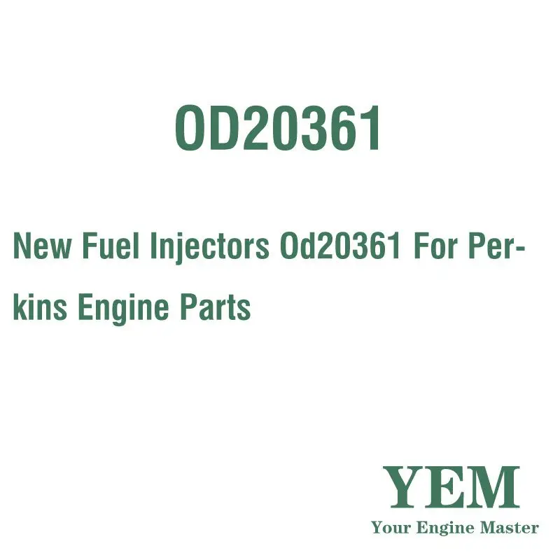 Новые топливные форсунки OD20361 для части двигателя Perkins