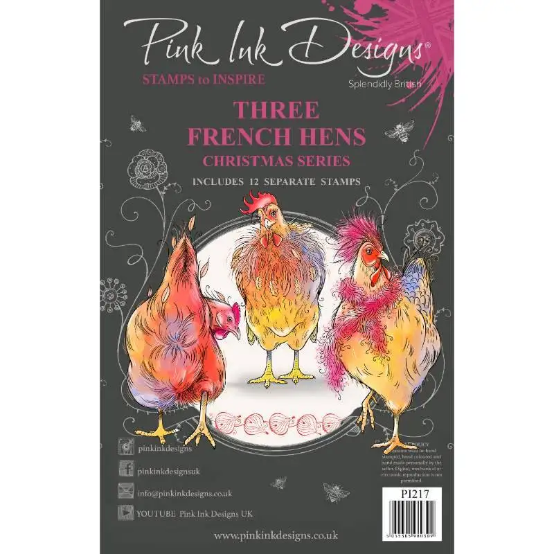 Новые три французские курицы 6 в x 8 в прозрачном наборе штампов для скрапбукинга своими руками воплощение бумажных карт справочник декор альбом крафтовые марки