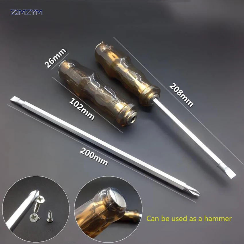  Оптовая 6,0 мм с двойной головкой шлицевая и крестовая отвертка для ремонта разборки инструмента магнитная отвертка