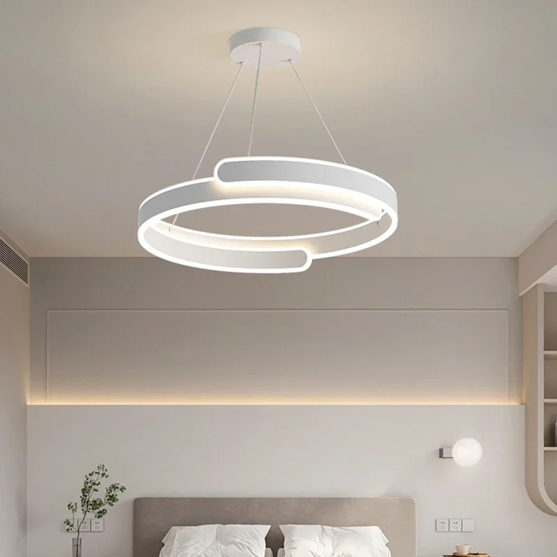 Подвесной светильник для главной спальни Минималистичный современный креативный ресторанный светильник Минималистский стиль White Ins Спальня Лампа
