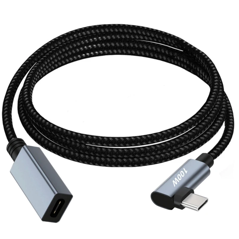 правый удлинительный кабель USB C 90° 480 Мбит/с 2.0 шнур «папа-мама» T21A