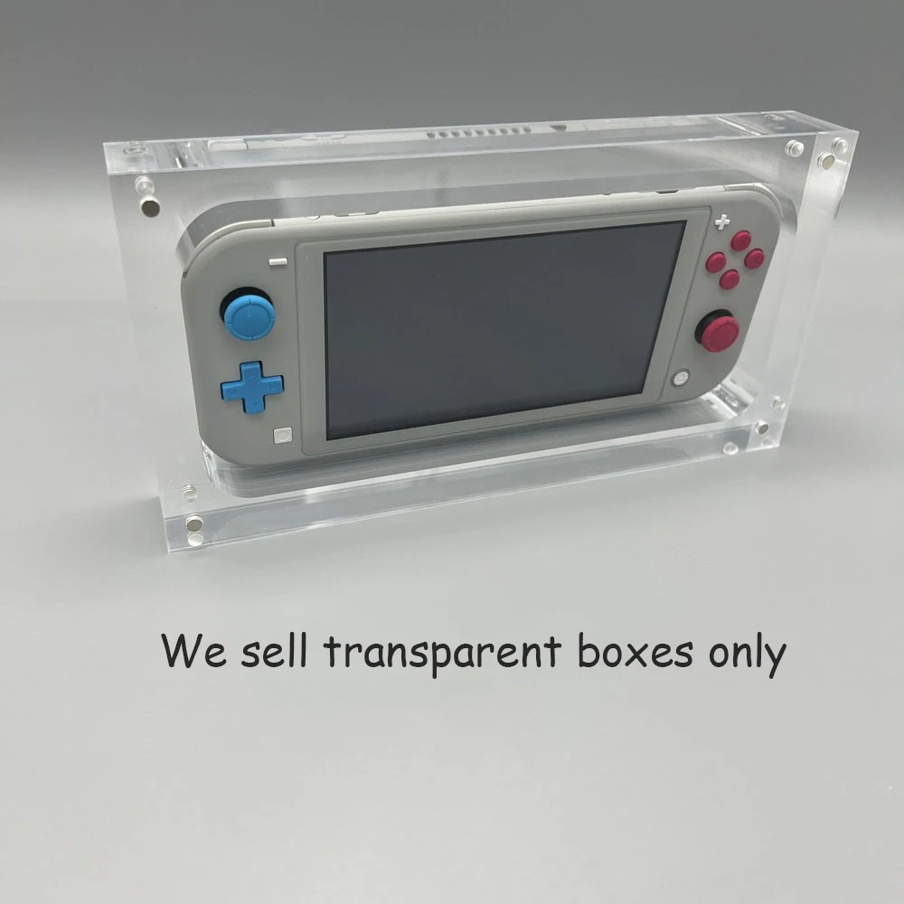  прозрачная магнитная акриловая коробка для SWITCH Lite NSL Крышка игровой консоли Shell Box Дисплей Подставка для хранения Игровые аксессуары