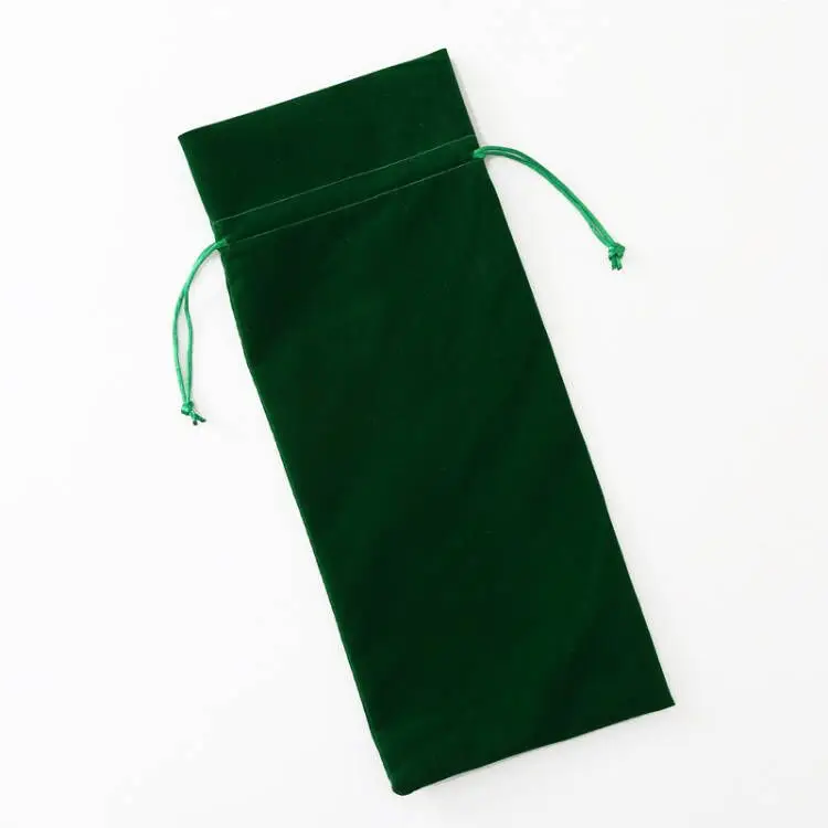  Рождественские зеленые бархатные сумки на шнурке для подарочной упаковки ежедневный пакет рождественские носки елка украшение новогодние фланелевые сумки