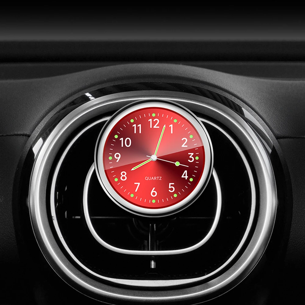  Светящиеся автомобильные часы с любой наклейкой, Электронные часы с начальным диаметром 40 мм в один клик, Автомобильные принадлежности, Кварцевые часы, Автомобильный watc