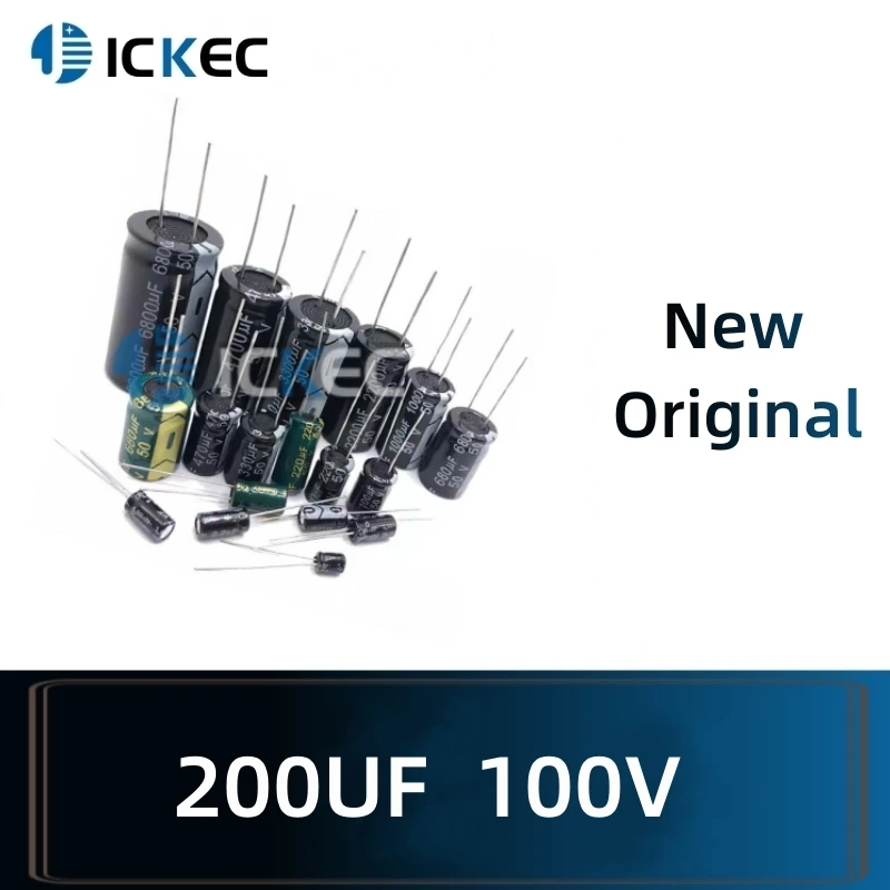 Свинцовые линейные электролитические конденсаторы 200 мкФ 100 В D12,5xL16 мм