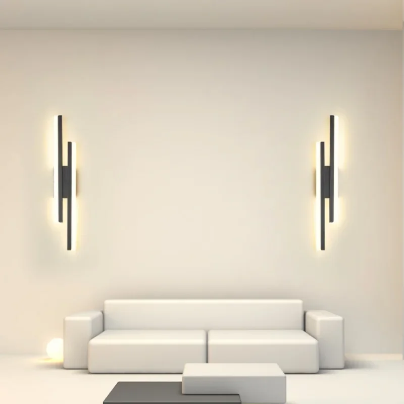 Современные минималистичные светодиодные настенные светильники для гостиной, спальни, прикроватной кровати, украшения коридора, внутреннего освещения, атмосферы, лестницы