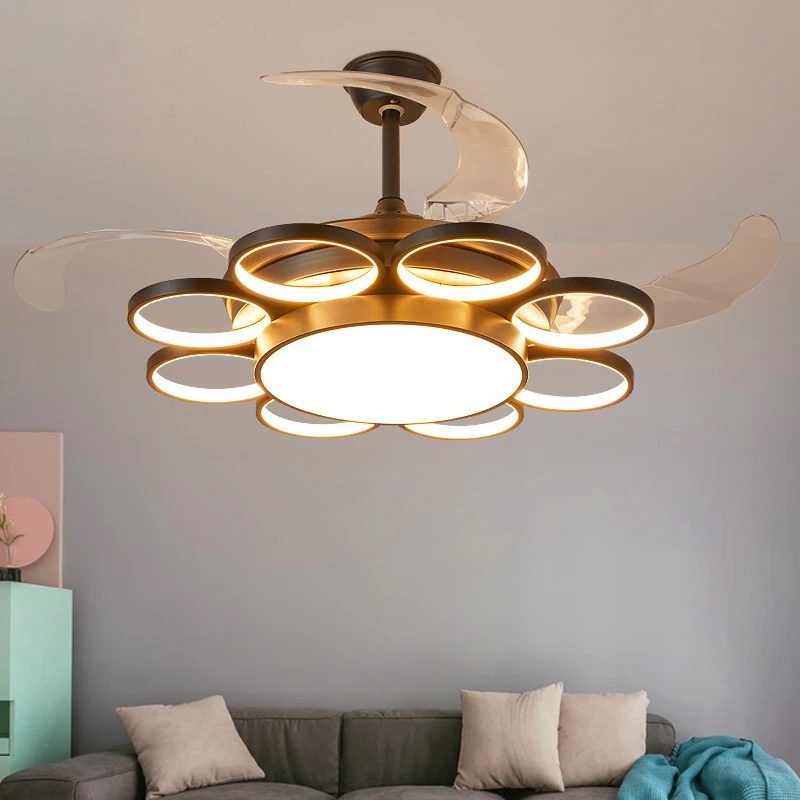 Современный декор hogar moderno светильники для гостиной Потолочный вентилятор светильник умные лампары Потолочные вентиляторы с подсветкой Украшение дома