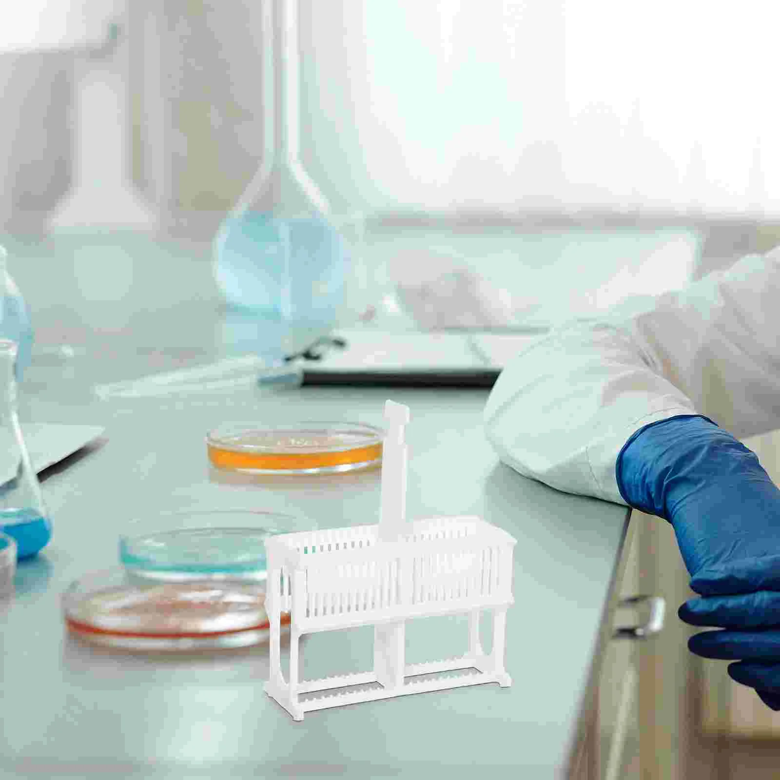  Стойка для окрашивания предметных стекол для микроскопа Хранение предметных стекол для лабораторных экспериментов Стеклянный пластиковый органайзер Полка